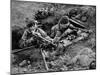 Royal Marine Comandos Man a Trench at San Carlos, 1982 (B/W Photo)-English Photographer-Mounted Giclee Print