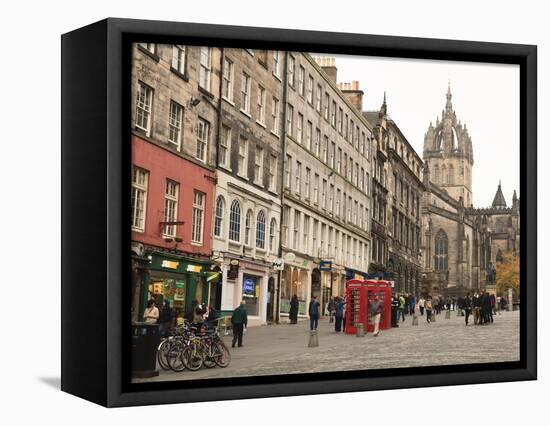 Royal Mile, Old Town, Edinburgh, Lothian, Scotland, Uk-Amanda Hall-Framed Premier Image Canvas