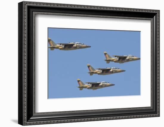 Royal Moroccan Air Force Alpha Jets Flying over Morocco-Stocktrek Images-Framed Photographic Print