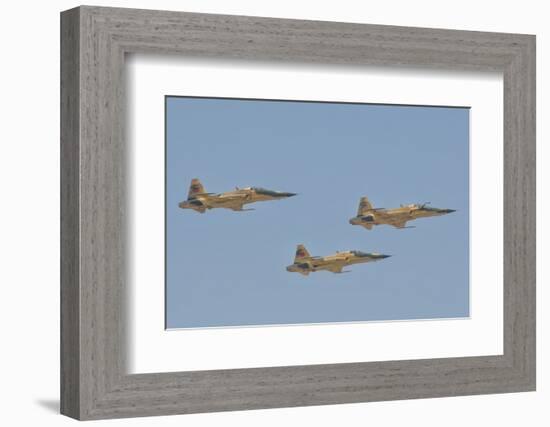 Royal Moroccan Air Force F-5 Planes at the Marrakech Air Show in Morocco-Stocktrek Images-Framed Photographic Print