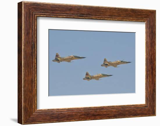 Royal Moroccan Air Force F-5 Planes at the Marrakech Air Show in Morocco-Stocktrek Images-Framed Photographic Print