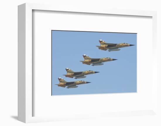 Royal Moroccan Air Force Mirage F1 Planes Flying Above Morocco-Stocktrek Images-Framed Photographic Print