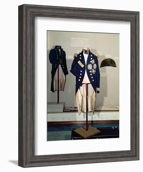 Royal Naval Uniform Worn by Nelson at the Battle of Trafalgar in 1805-null-Framed Giclee Print