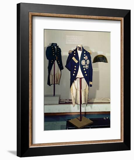 Royal Naval Uniform Worn by Nelson at the Battle of Trafalgar in 1805-null-Framed Giclee Print