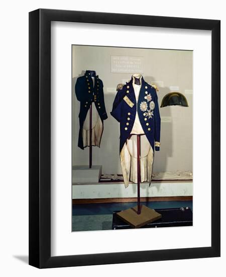 Royal Naval Uniform Worn by Nelson at the Battle of Trafalgar in 1805-null-Framed Giclee Print