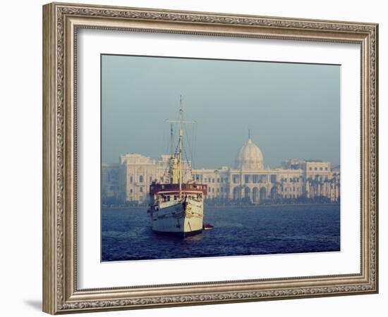 Royal Palace and Yacht, Alexandria, Egypt, North Africa, Africa-Ethel Davies-Framed Photographic Print