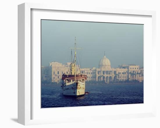 Royal Palace and Yacht, Alexandria, Egypt, North Africa, Africa-Ethel Davies-Framed Photographic Print