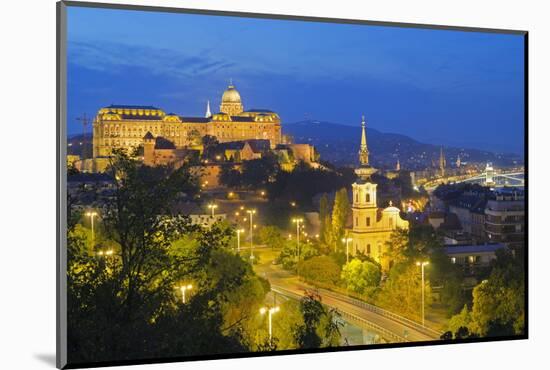 Royal Palace, Banks of the Danube, UNESCO World Heritage Site, Budapest, Hungary, Europe-Christian Kober-Mounted Photographic Print