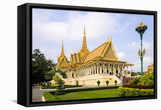 Royal Palace, Built in 1860, Phnom Penh, Cambodia, Indochina, Southeast Asia, Asia-Nathalie Cuvelier-Framed Premier Image Canvas