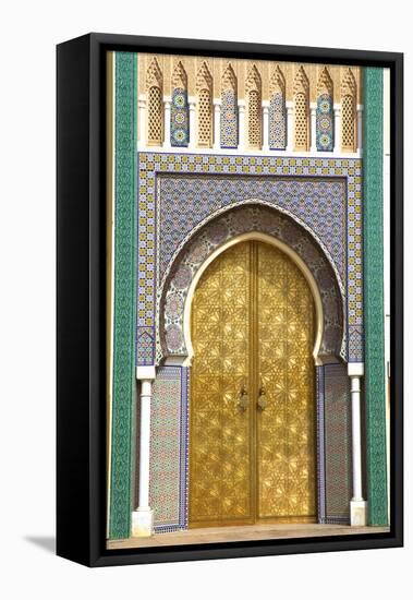 Royal Palace, Fez, Morocco, North Africa-Neil Farrin-Framed Premier Image Canvas