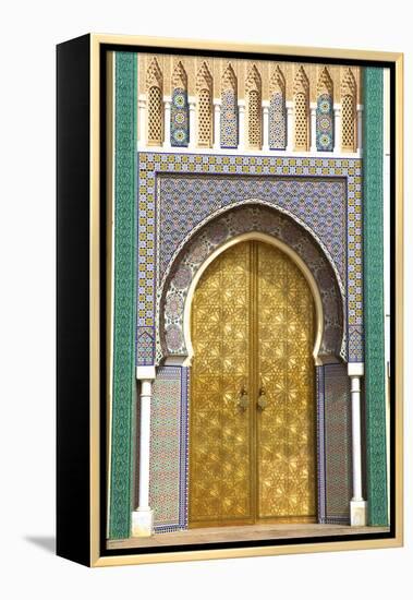 Royal Palace, Fez, Morocco, North Africa-Neil Farrin-Framed Premier Image Canvas