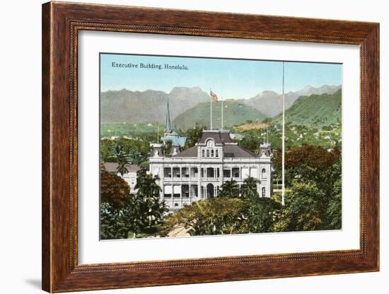 Royal Palace, Honolulu, Hawaii-null-Framed Art Print