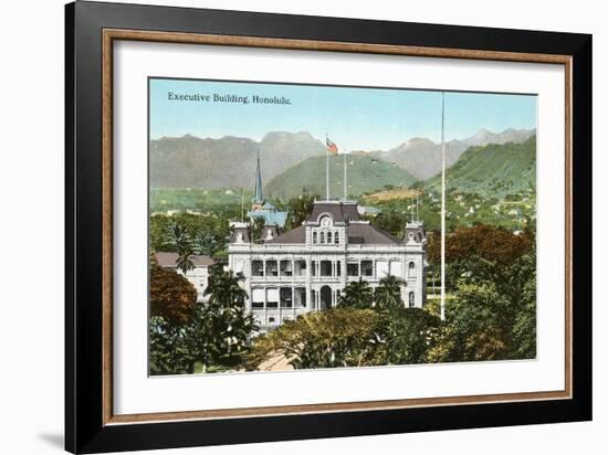 Royal Palace, Honolulu, Hawaii-null-Framed Art Print