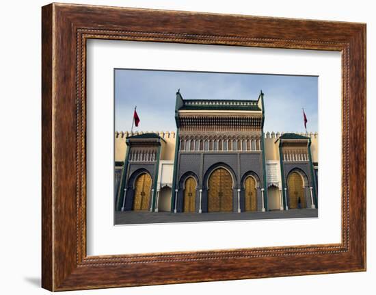 Royal Palace of Fez (Dar El Makhzen), Fes, Morocco, Africa-Kymri Wilt-Framed Photographic Print