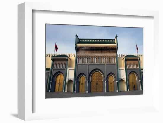 Royal Palace of Fez (Dar El Makhzen), Fes, Morocco, Africa-Kymri Wilt-Framed Photographic Print