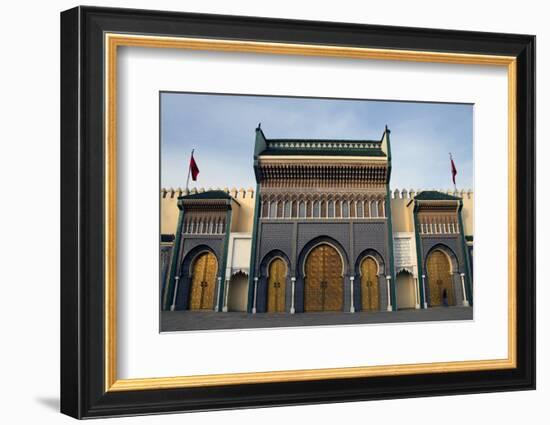 Royal Palace of Fez (Dar El Makhzen), Fes, Morocco, Africa-Kymri Wilt-Framed Photographic Print