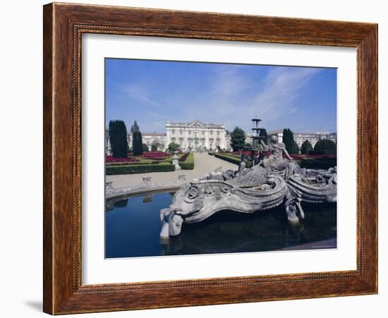 Royal Palace of Queluz, Near Lisbon, Portugal, Europe-Michael Short-Framed Photographic Print