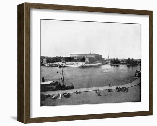 Royal Palace, Stockholm, Sweden, 1893-John L Stoddard-Framed Giclee Print