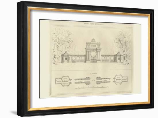 Royal Park Entrance-Richard Brown-Framed Art Print