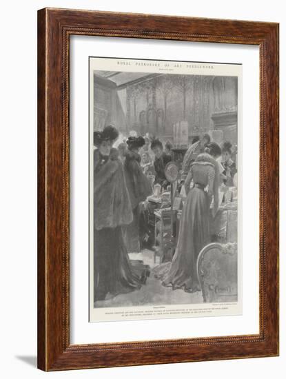 Royal Patronage of Art Needlework-G.S. Amato-Framed Giclee Print