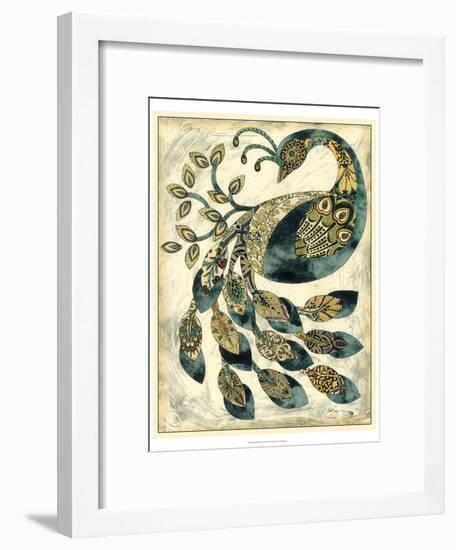 Royal Peacock II-Chariklia Zarris-Framed Art Print
