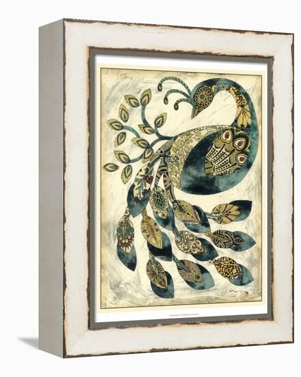 Royal Peacock II-Chariklia Zarris-Framed Stretched Canvas