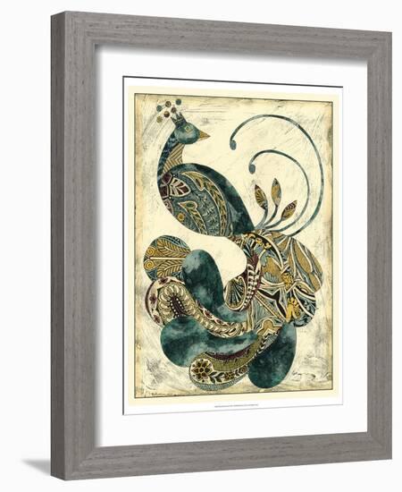 Royal Peacock-Chariklia Zarris-Framed Art Print