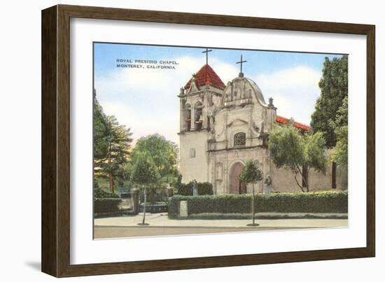 Royal Presidio Chapel, Monterey, California--Framed Art Print