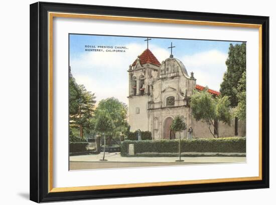 Royal Presidio Chapel, Monterey, California-null-Framed Art Print