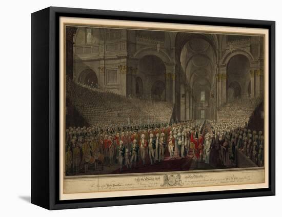 Royal Procession in St Paul's Cathedral on St George's Day, 1789-null-Framed Premier Image Canvas