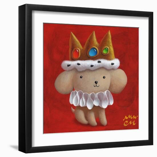 Royal Pup-Chris Miles-Framed Art Print