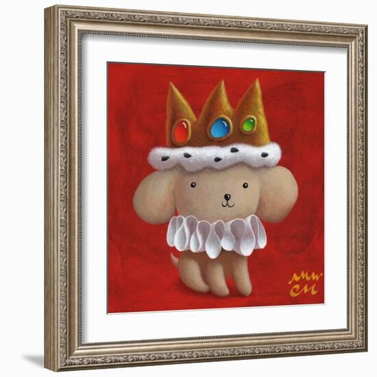 Royal Pup-Chris Miles-Framed Art Print