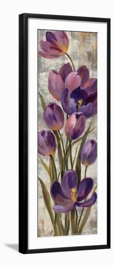 Royal Purple Tulips I Crop-null-Framed Art Print