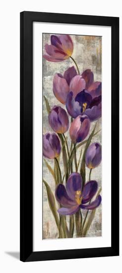 Royal Purple Tulips I Crop-null-Framed Art Print