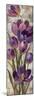Royal Purple Tulips I Crop-null-Mounted Art Print