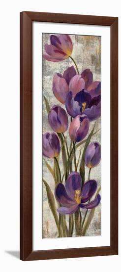 Royal Purple Tulips I Crop-null-Framed Art Print