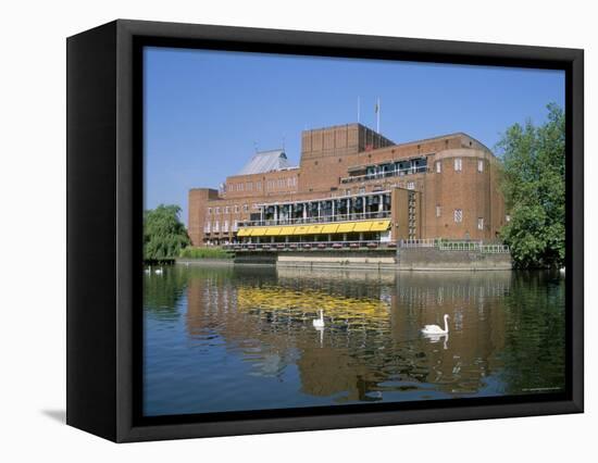 Royal Shakespeare Theatre and River Avon, Stratford Upon Avon, Warwickshire, England-J Lightfoot-Framed Premier Image Canvas