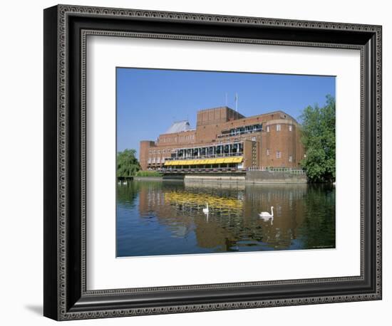 Royal Shakespeare Theatre and River Avon, Stratford Upon Avon, Warwickshire, England-J Lightfoot-Framed Photographic Print