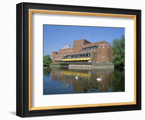 Royal Shakespeare Theatre and River Avon, Stratford Upon Avon, Warwickshire, England-J Lightfoot-Framed Photographic Print