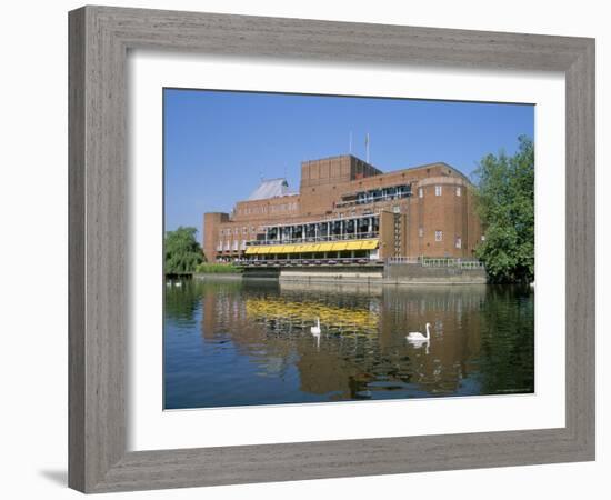 Royal Shakespeare Theatre and River Avon, Stratford Upon Avon, Warwickshire, England-J Lightfoot-Framed Photographic Print