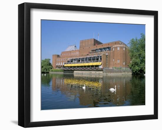 Royal Shakespeare Theatre and River Avon, Stratford Upon Avon, Warwickshire, England-J Lightfoot-Framed Photographic Print