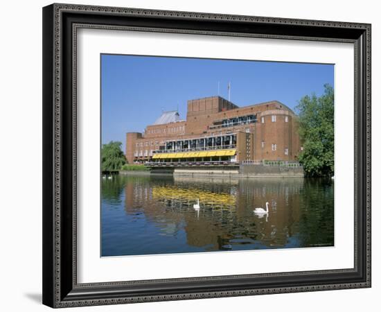 Royal Shakespeare Theatre and River Avon, Stratford Upon Avon, Warwickshire, England-J Lightfoot-Framed Photographic Print