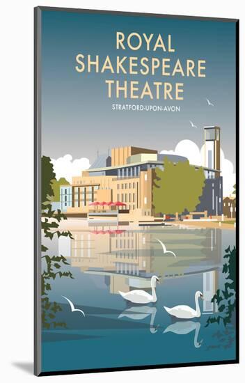 Royal Shakespeare Theatre - Dave Thompson Contemporary Travel Print-Dave Thompson-Mounted Giclee Print