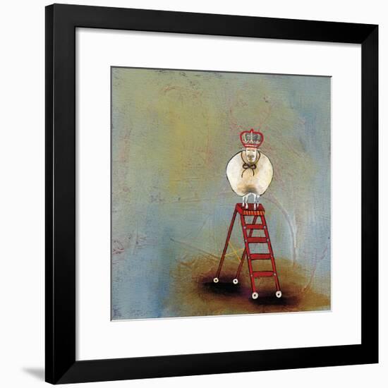 Royal Sheep on Ladder-Stacy Dynan-Framed Giclee Print