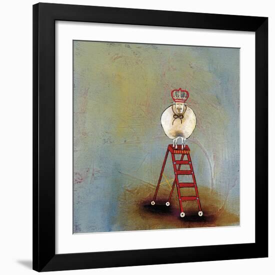 Royal Sheep on Ladder-Stacy Dynan-Framed Giclee Print