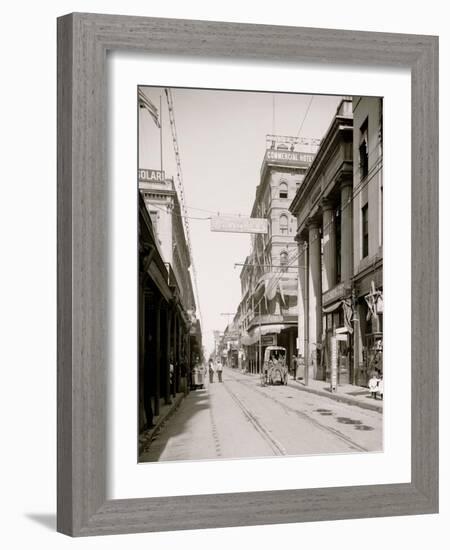 Royal St. from Canal St., New Orleans, La.-null-Framed Photo