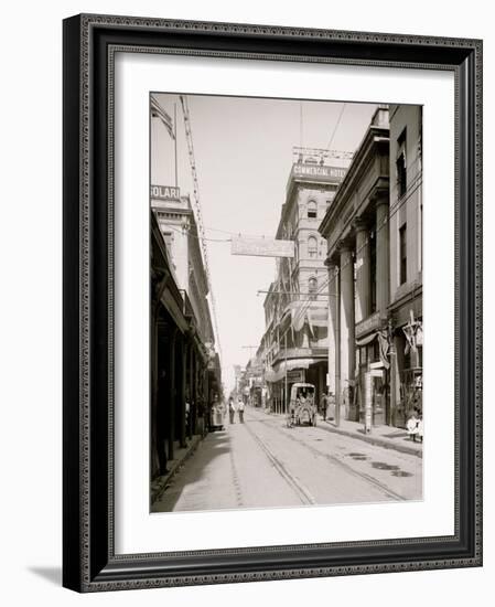 Royal St. from Canal St., New Orleans, La.-null-Framed Photo