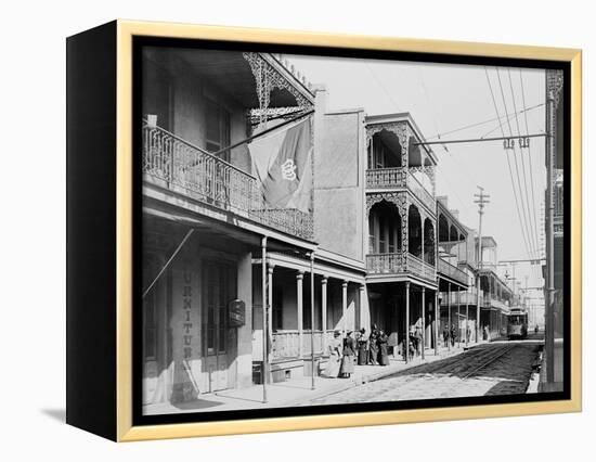 Royal St., New Orleans, Louisiana-null-Framed Stretched Canvas