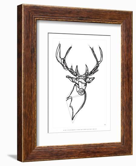 Royal Stag Deer-Antoine Tesquier Tedeschi-Framed Art Print