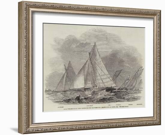 Royal Thames Yacht Club, Match for the Belvidere Cup-Nicholas Matthews Condy-Framed Giclee Print